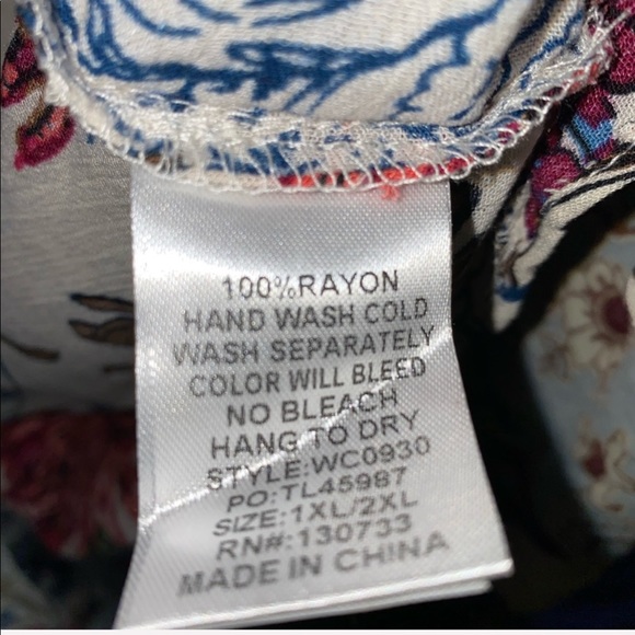 Boho Kimono Patchwork Cardigan XL/1X Tribal Floral - Picture 7 of 7